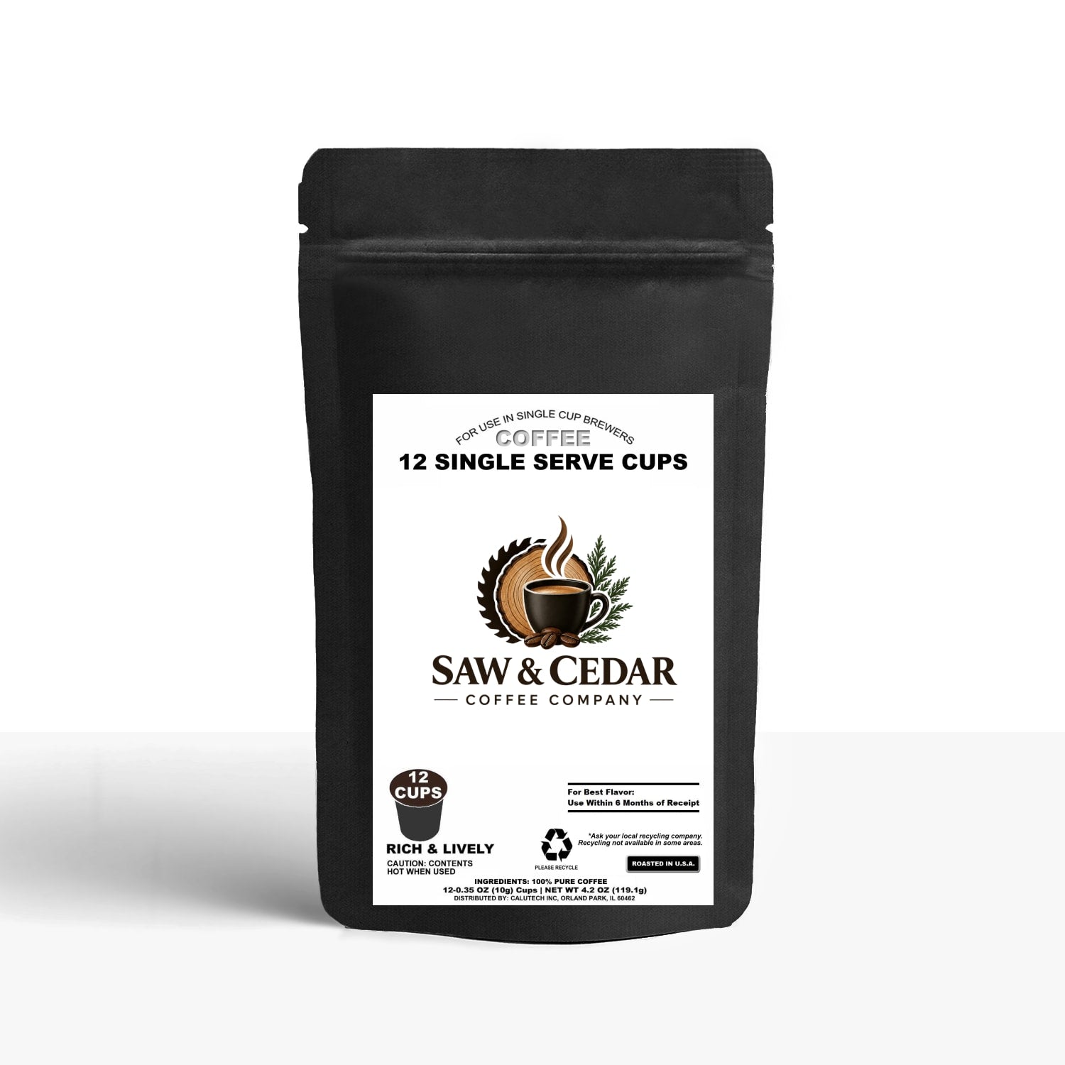 12 Pack Single Serve Coffee Capsules